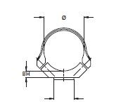 49026-051U Obejma 26mm do B3/K5/Helix Recknagel