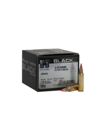 Amunicja Hornady kal.4,6x30mm V-Max Black 38gr/2,5g (25szt) 90044