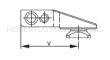 03606-0056 wysięgnik 56mm Recknagel do obejm, do szyny 70 - 2