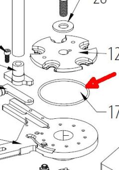 Uzupełnienie do prasy AP Spring case retainer 3szt Hornady 392370