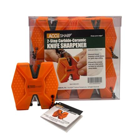 ZESTAW AccuSharp dwustopniowa 345CD (24szt) pomarańczowa, węglikowa/ceramiczna, ostrzałki