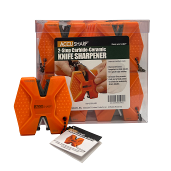 ZESTAW AccuSharp dwustopniowa 345CD (24szt) pomarańczowa, węglikowa/ceramiczna, ostrzałki