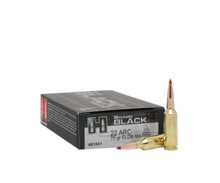 Amunicja Hornady kal.22ARC ELD-M Black 75gr/4,85g (20szt) 81541